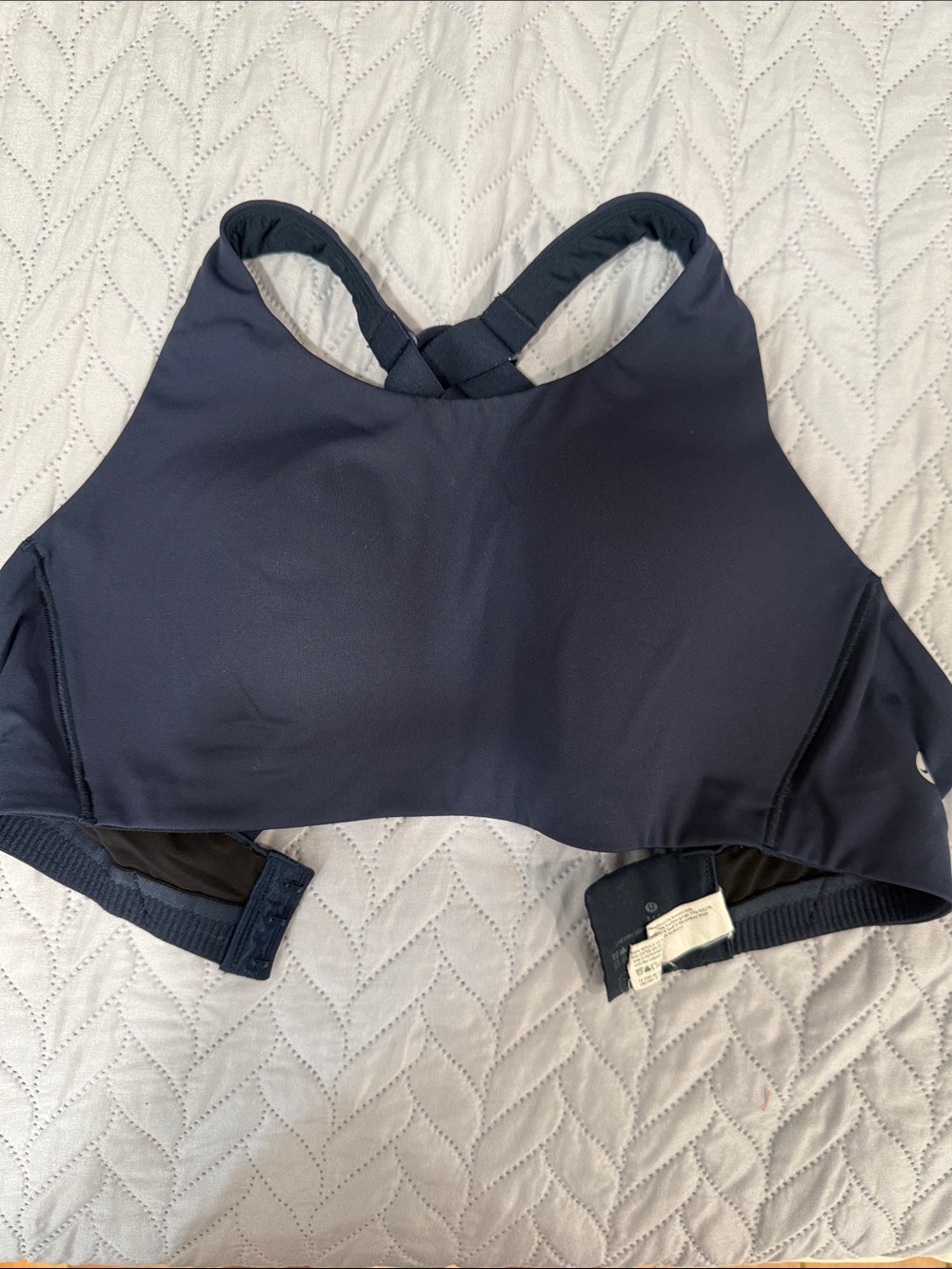 lululemon athletica Navy High-Neck Sports Bra